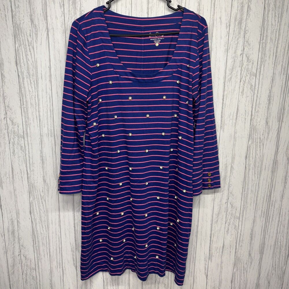 Womens Size L Lilly Pulitzer Beaded Dress EUC